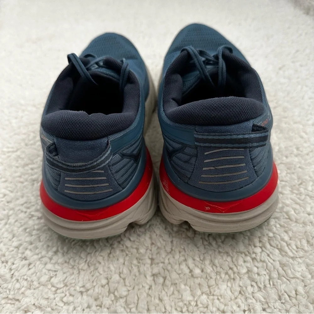 Hoka One One Bondi 7 Blue Gray Running Shoes Men’s Size 10.5 - Picture 5 of 10